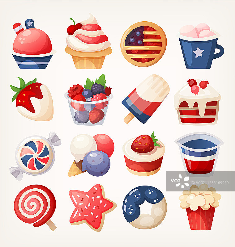 清爽夏日甜点图片素材