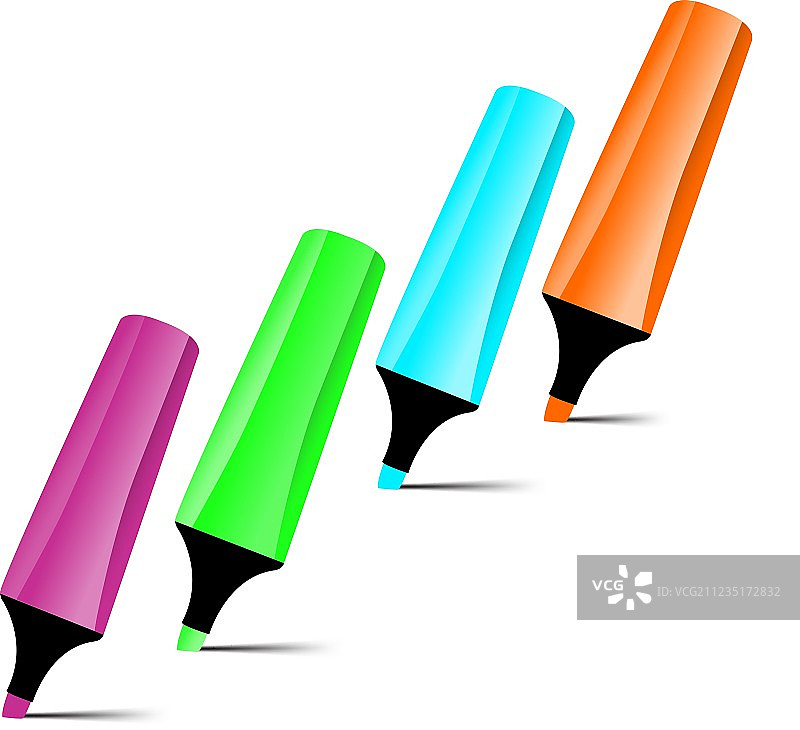 马克笔套装插画图片素材