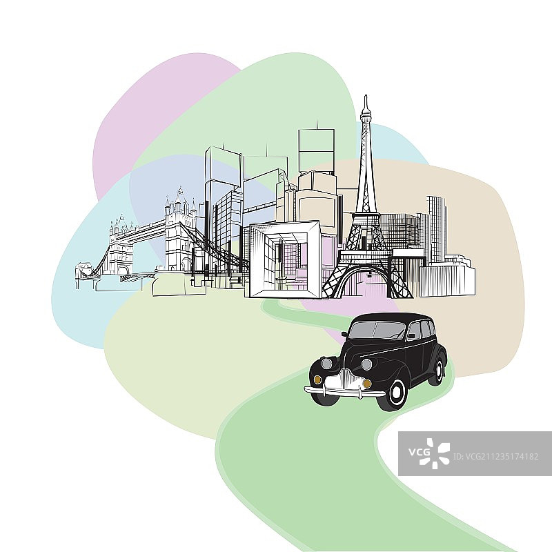 旅行微缩模型图片素材