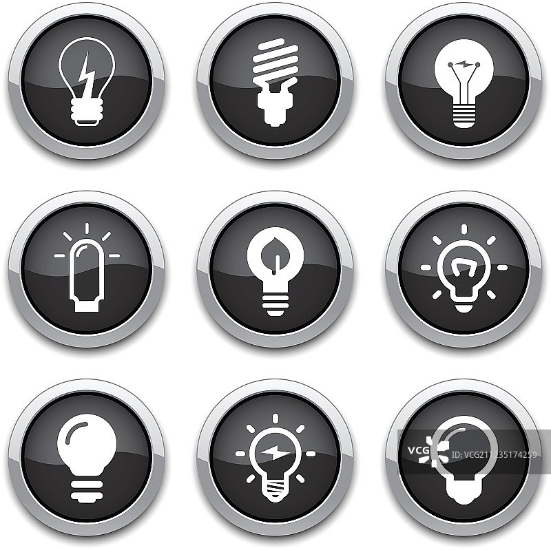灯泡按钮图片素材