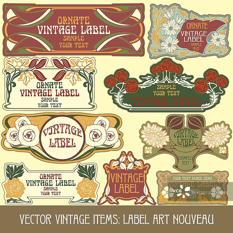 新艺术标签图片素材