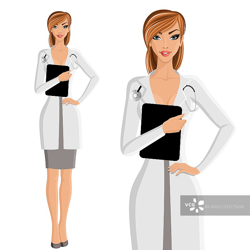 女医生肖像图片素材