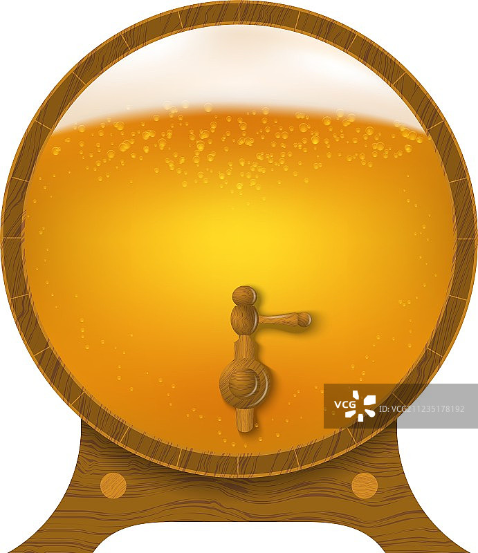 抽象的啤酒木桶图片素材
