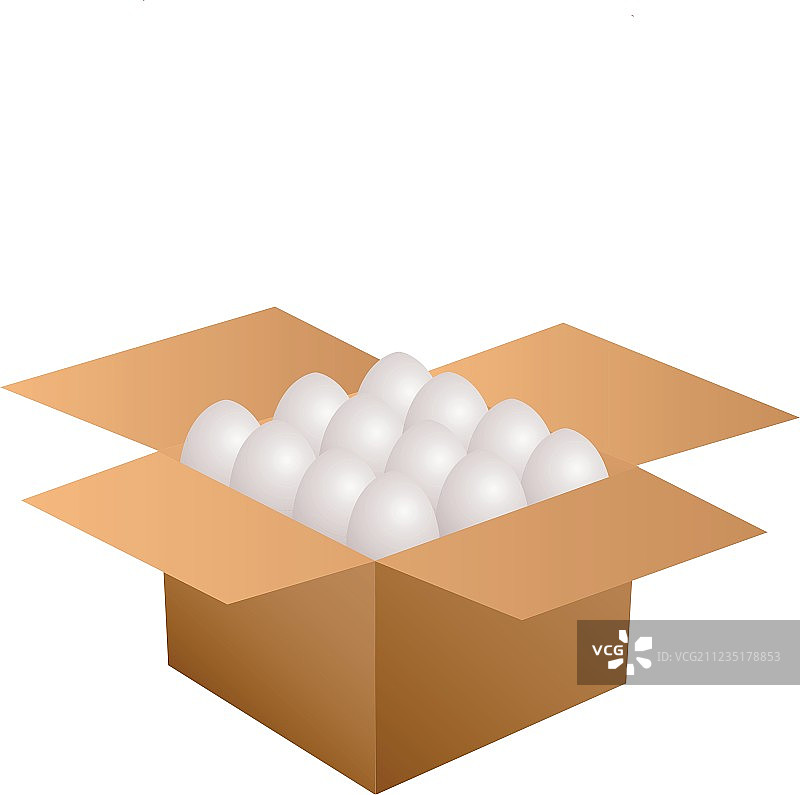 装满鸡蛋的盒子图片素材