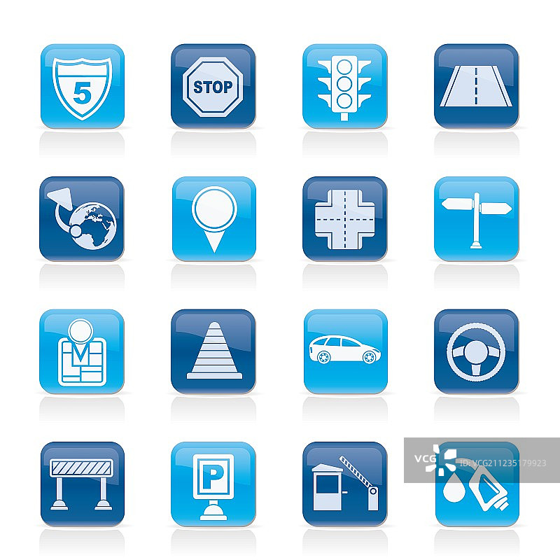 道路和旅行图标图片素材