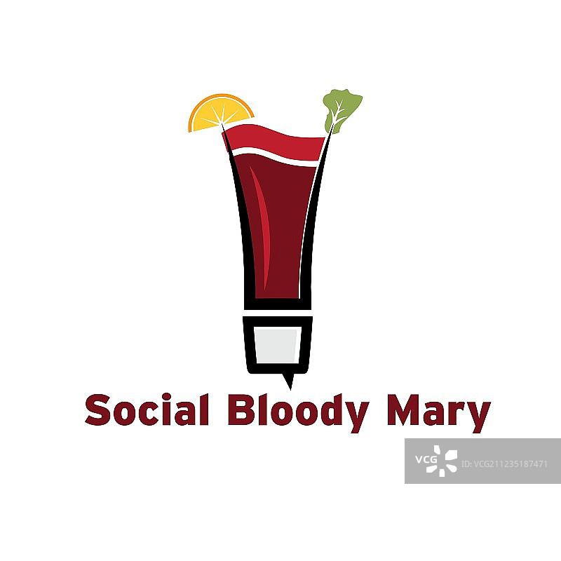 社交血腥玛丽鸡尾酒图片素材