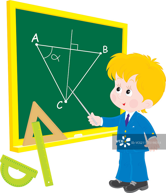 小学生几何课图片素材