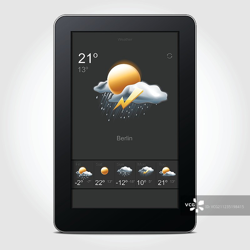 平板电脑天气图片素材