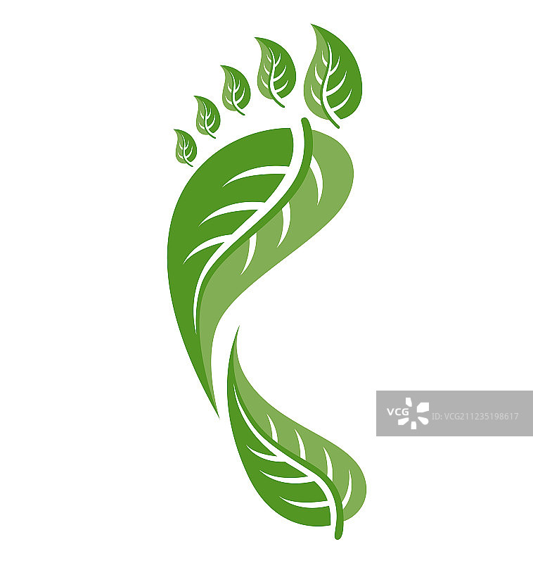 叶子足迹图片素材