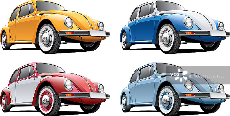复古经典大众甲壳虫图片素材
