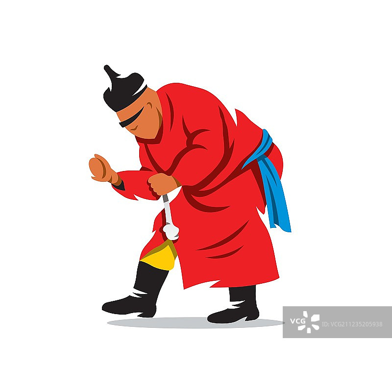 布里亚特摔跤运动节图片素材