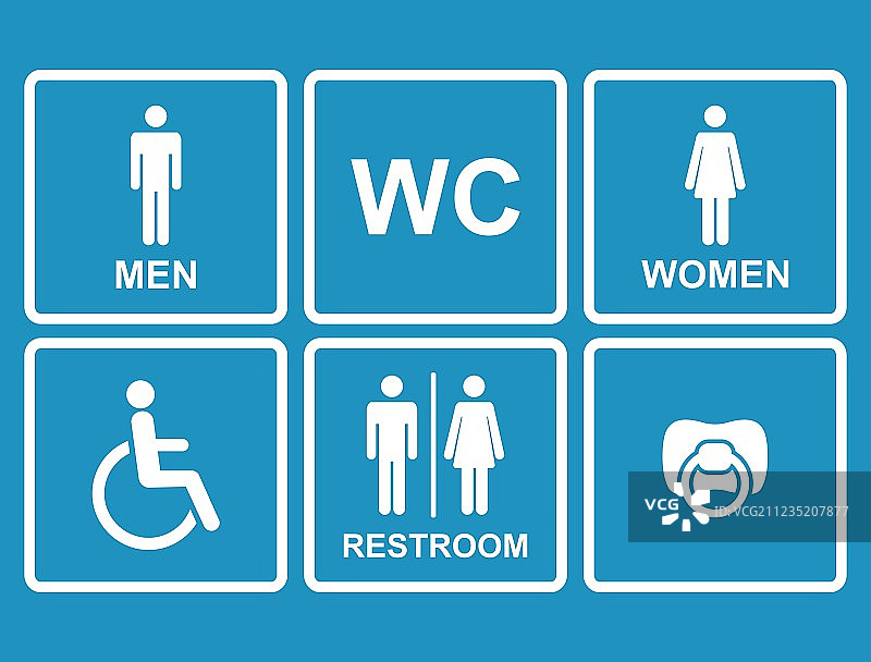 男女洗手间图标图片素材