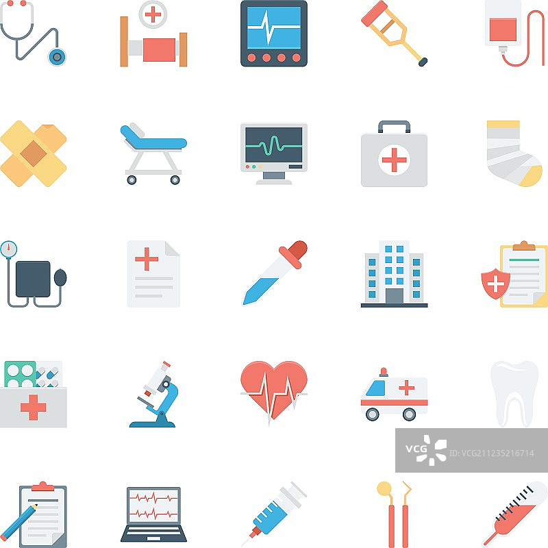 彩色医疗健康图标1图片素材