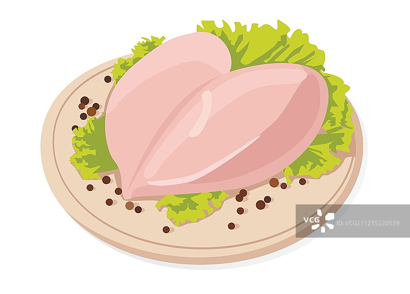 黑胡椒鸡肉图片素材