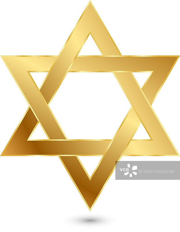 金色大卫之星图片素材