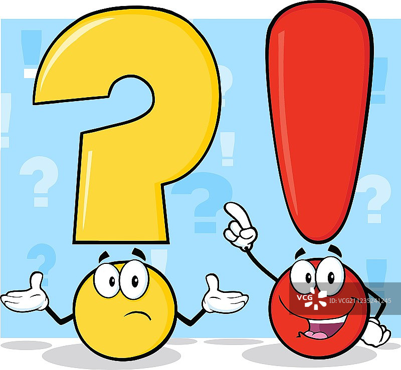 标点符号卡通图片素材