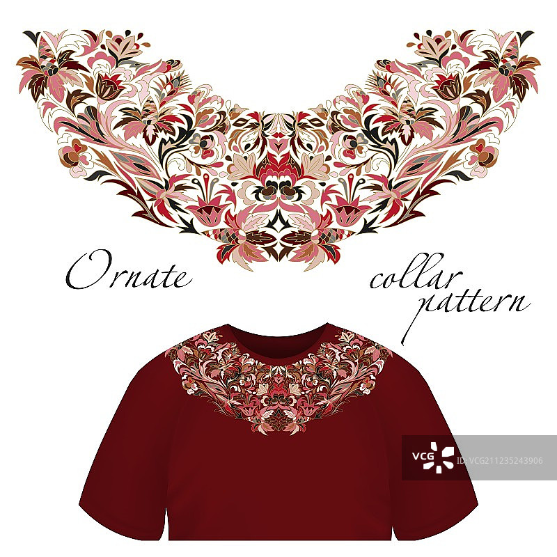 印花领口设计白色时尚图片素材