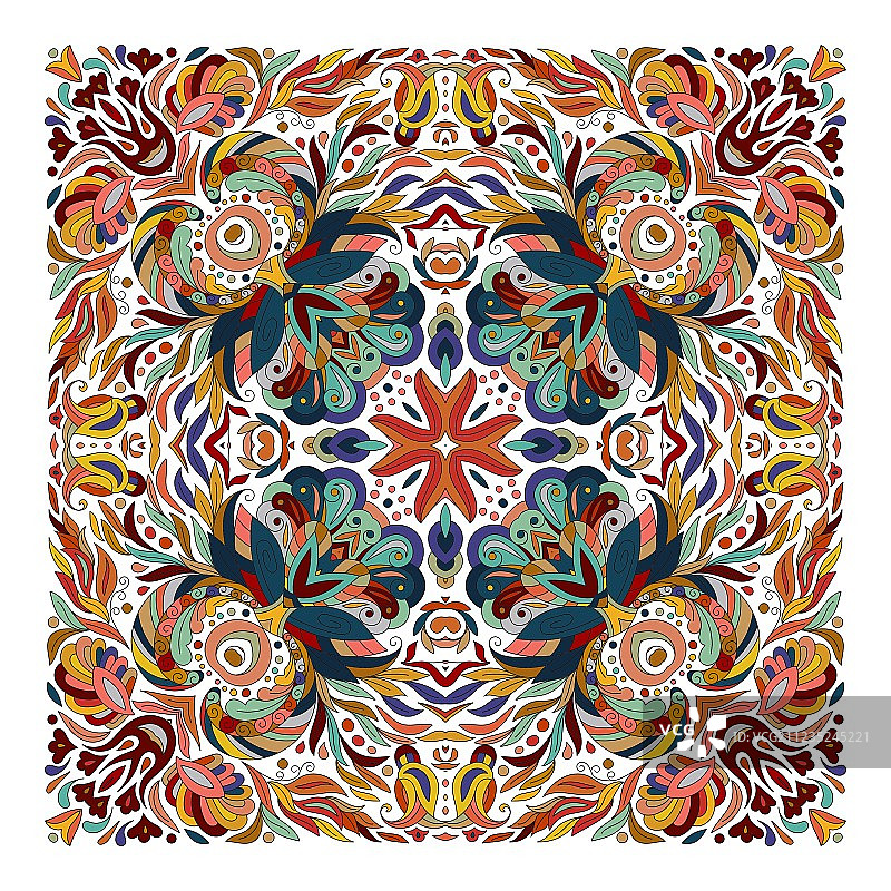 方形口袋披肩纺织品设计图片素材