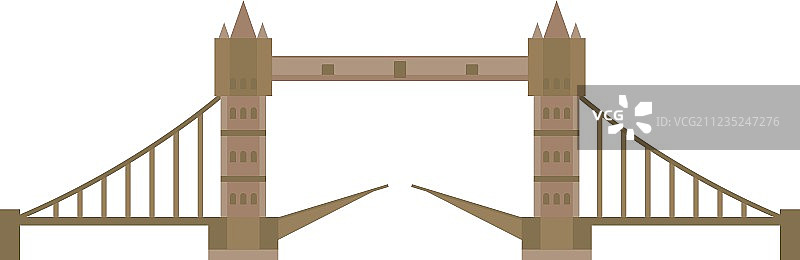 伦敦塔桥风光，英国首都地标图片素材