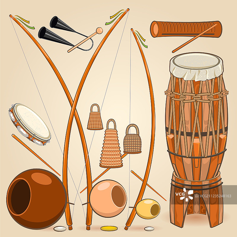 巴西卡波耶拉乐器图片素材