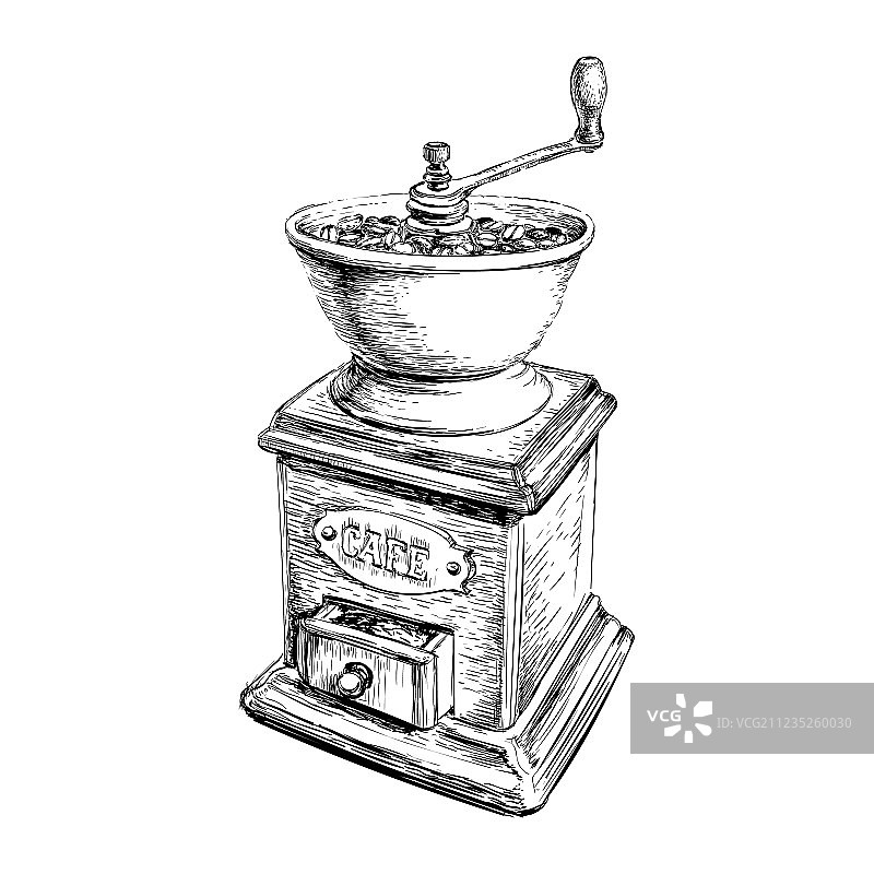 手动咖啡研磨机图片素材