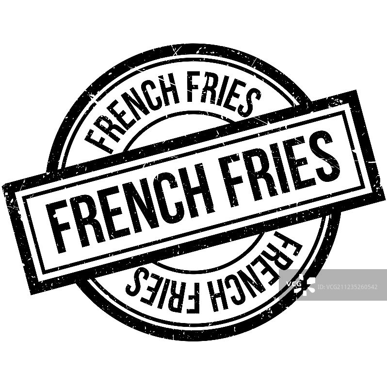 炸薯条印章图片素材