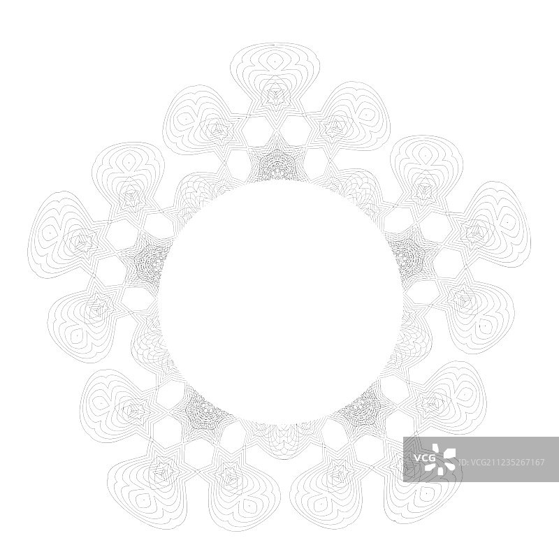 复古圆形框架图片素材