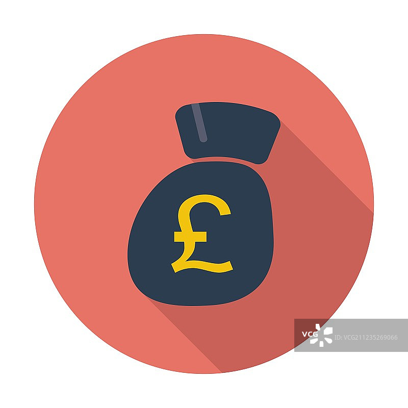 英镑扁平图标图片素材