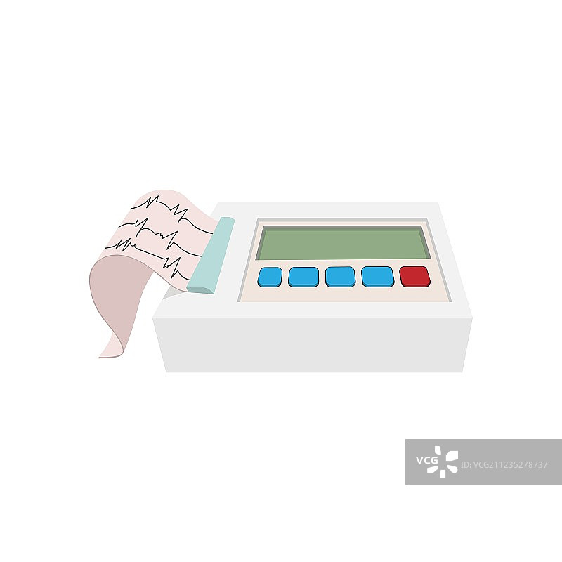 心电图卡通图标印刷图片素材