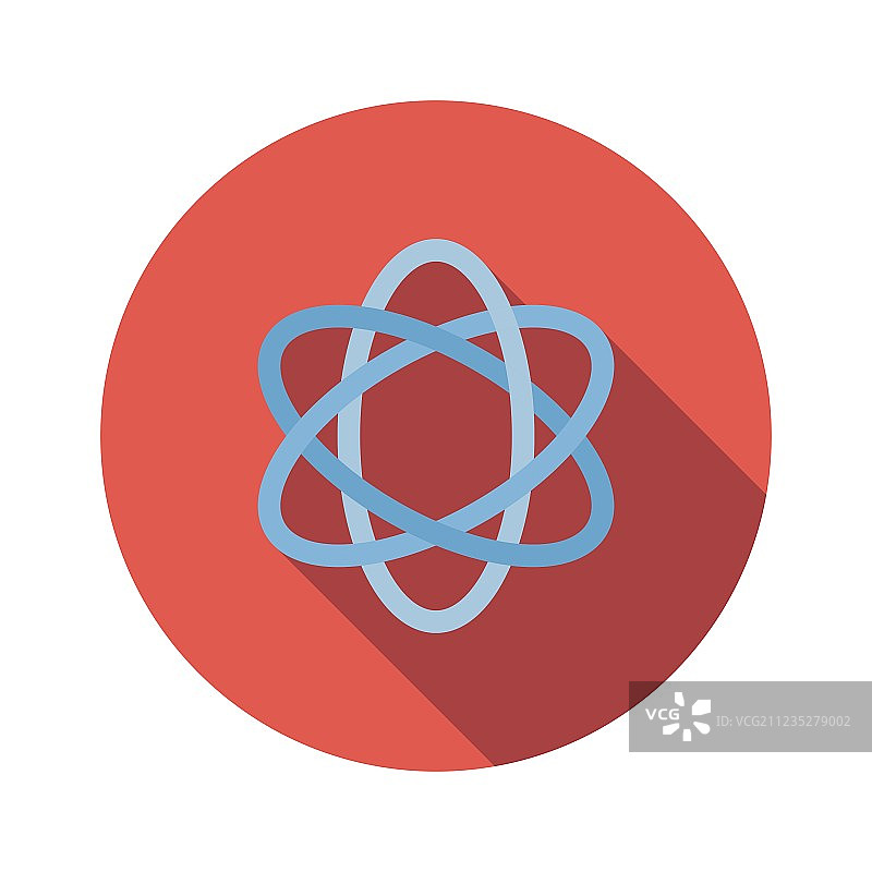 扁平风格的原子标志图片素材
