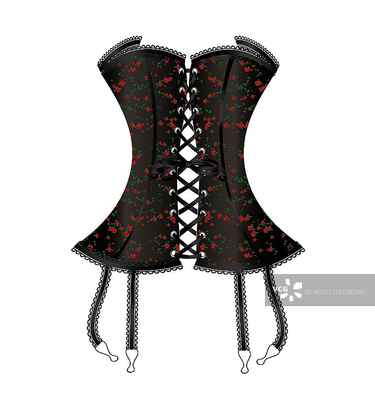 黑色大号紧身胸衣图片素材