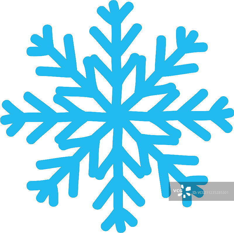 冬季雪花图标设计图片素材