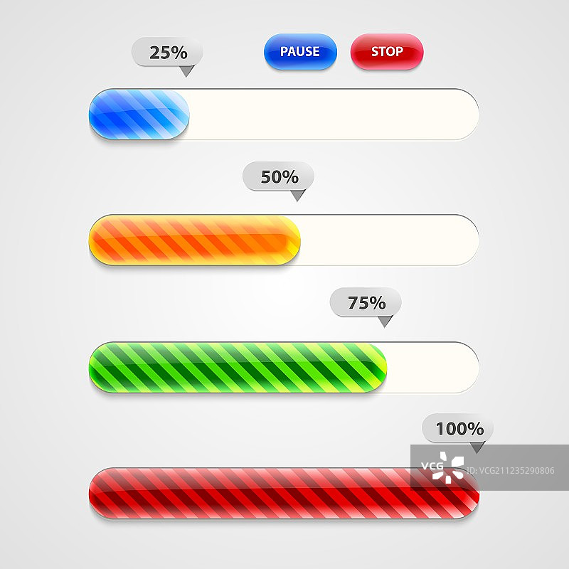 Web进度条下载合集图片素材