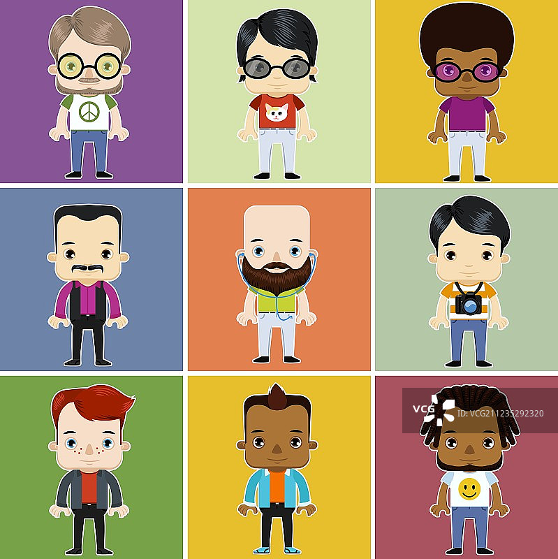 潮男头像合集图片素材