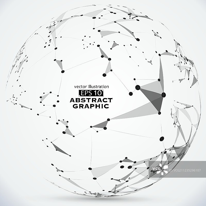 由抽象点线面组成图片素材