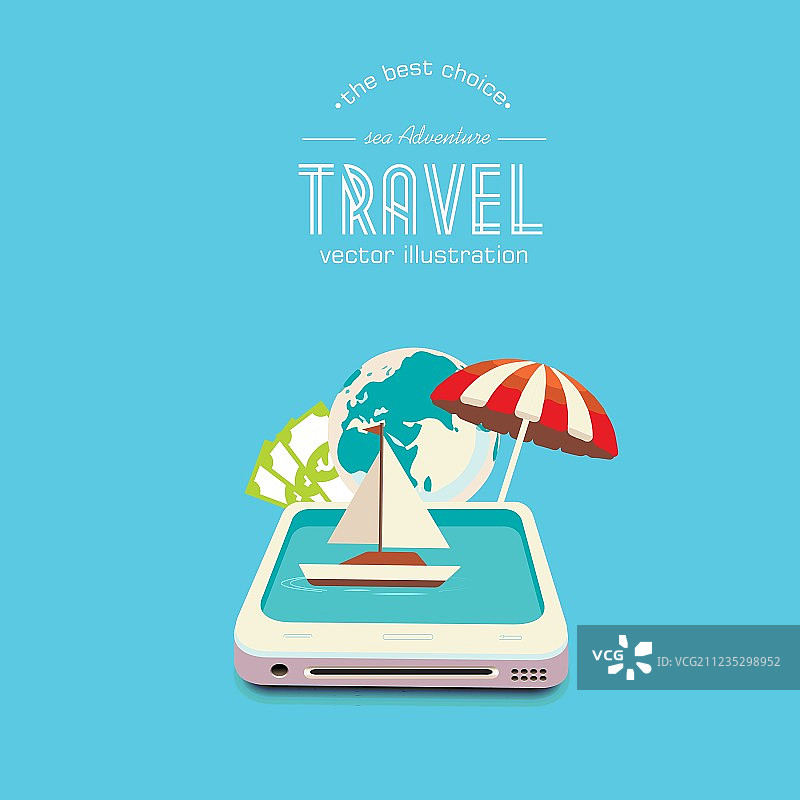 通过移动设备预订旅行图片素材