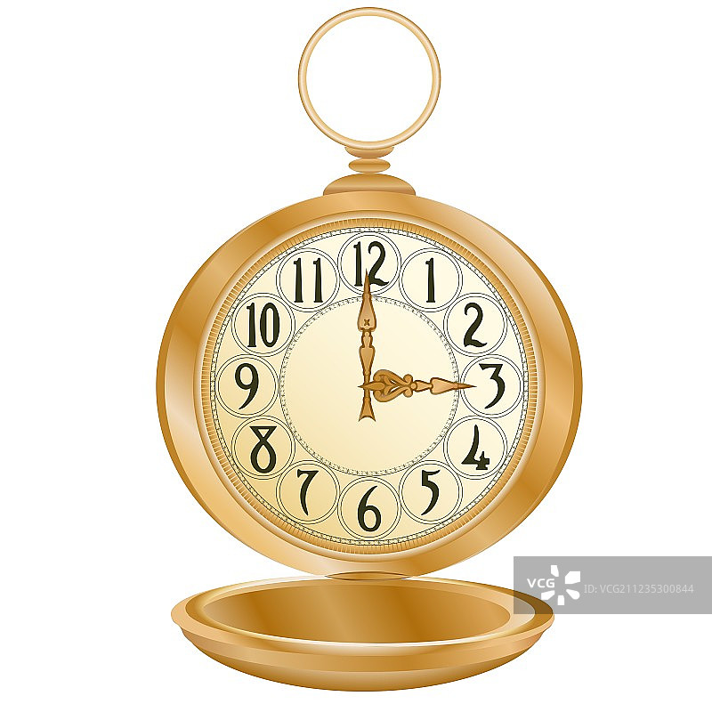 金色怀表图片素材