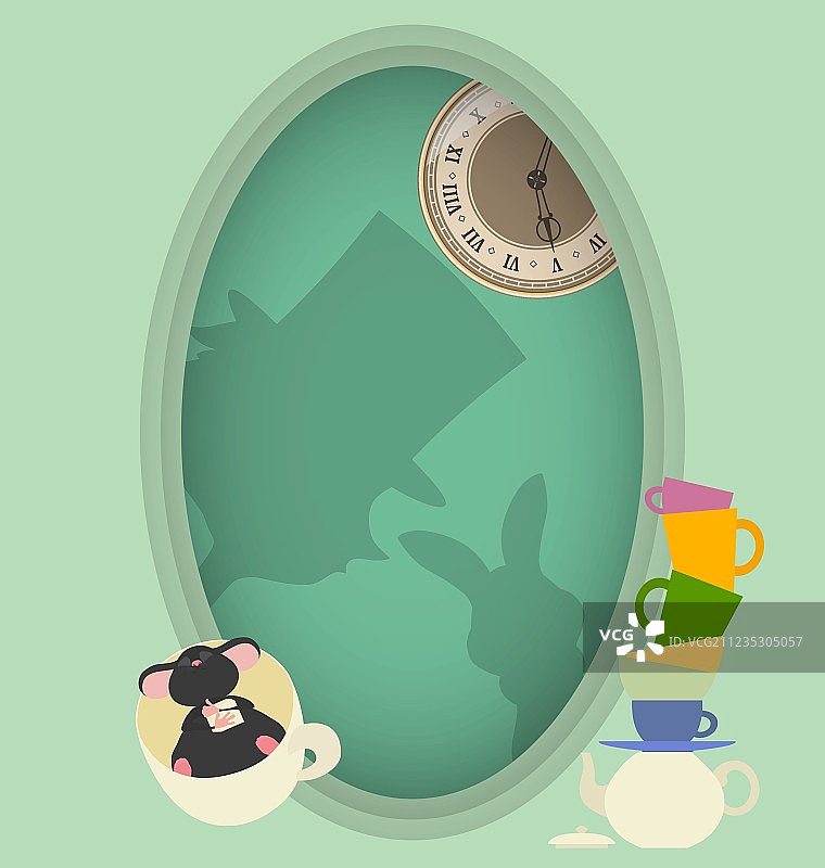 爱丽丝梦游仙境疯狂茶会图片素材