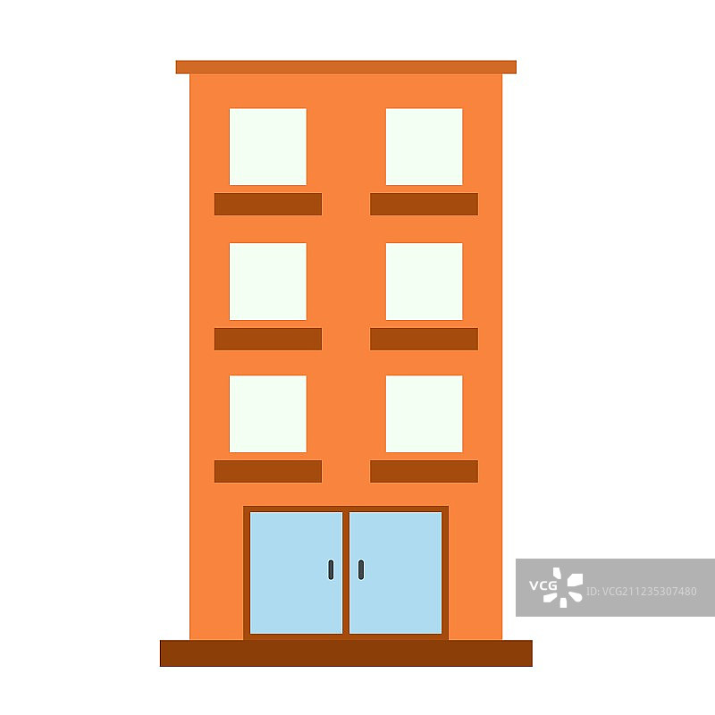 三层楼房图标图片素材