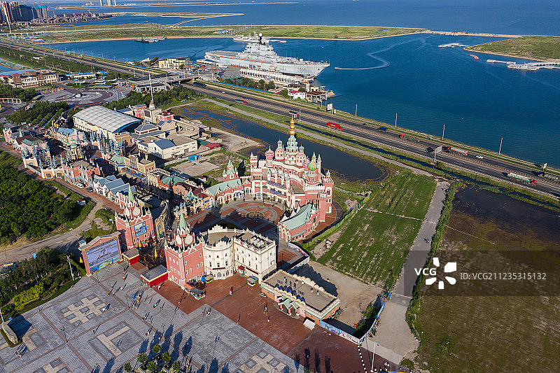 天津泰达航母主题公园图片素材