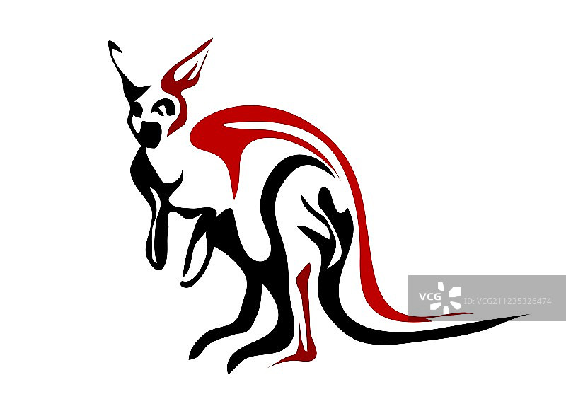 红袋鼠图片素材