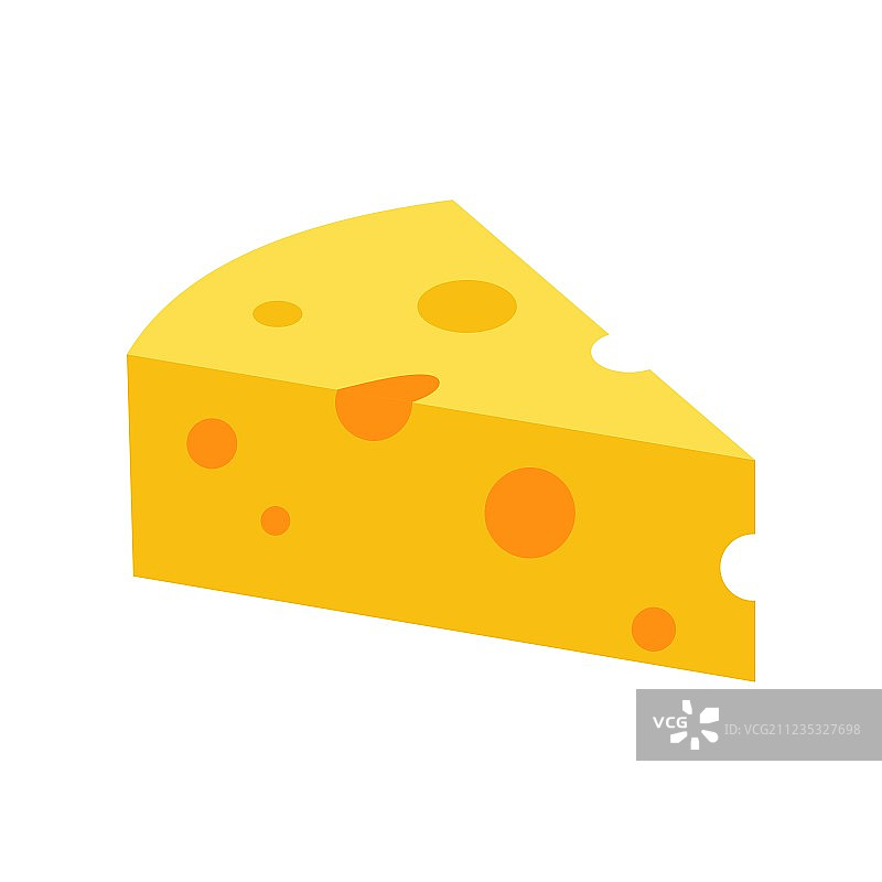 扁平风格的法国奶酪图标图片素材