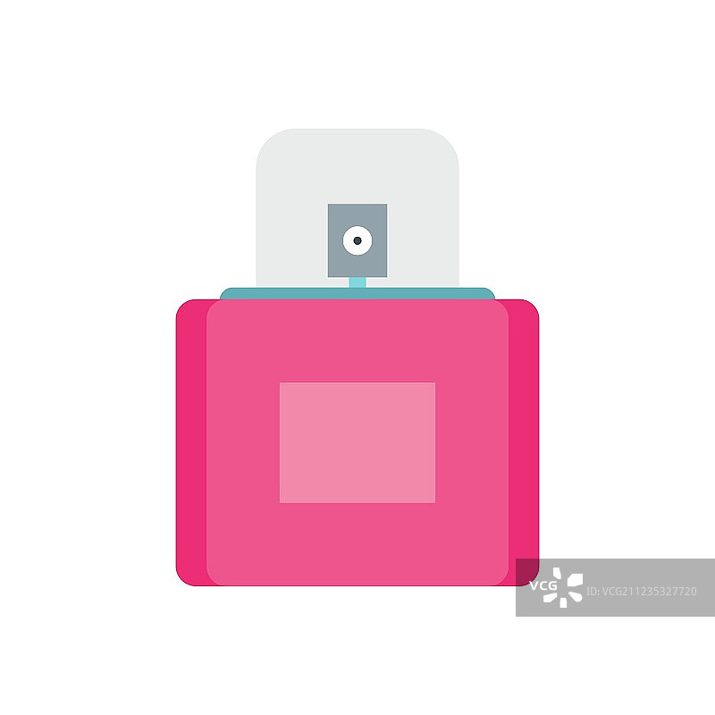 粉色女士香水瓶喷雾器图标图片素材