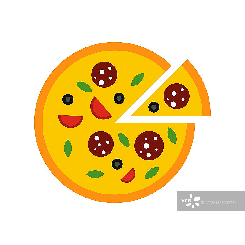 扁平风格披萨图标图片素材