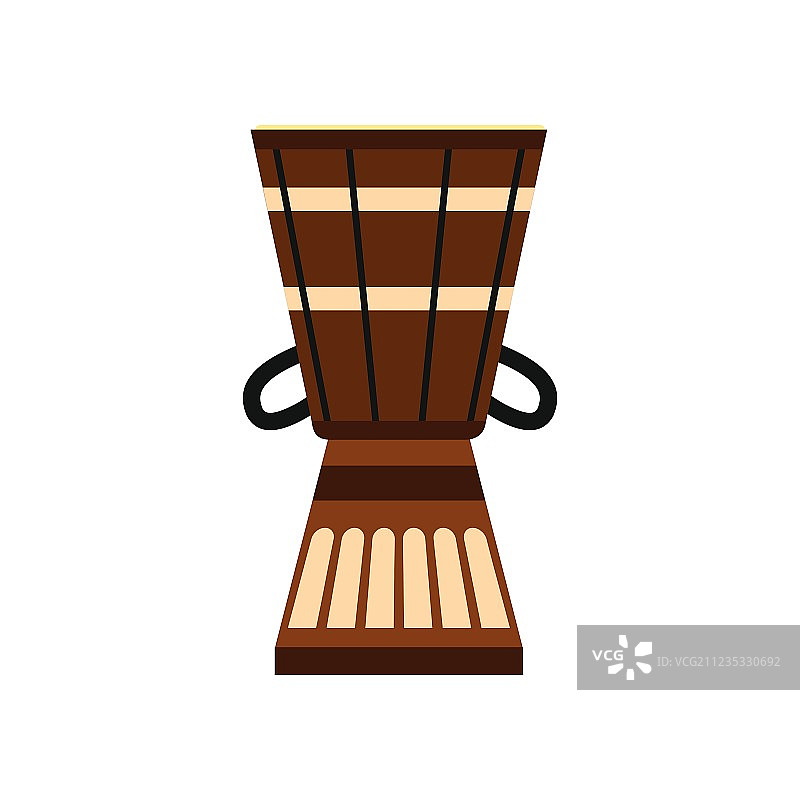 澳大利亚民族鼓图标扁平风格图片素材