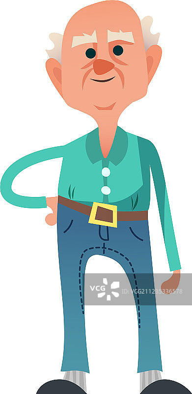 可爱的老人图片素材