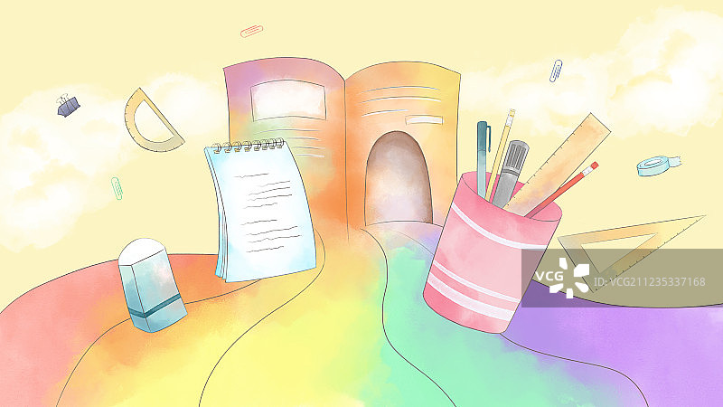 开学季文具图片素材