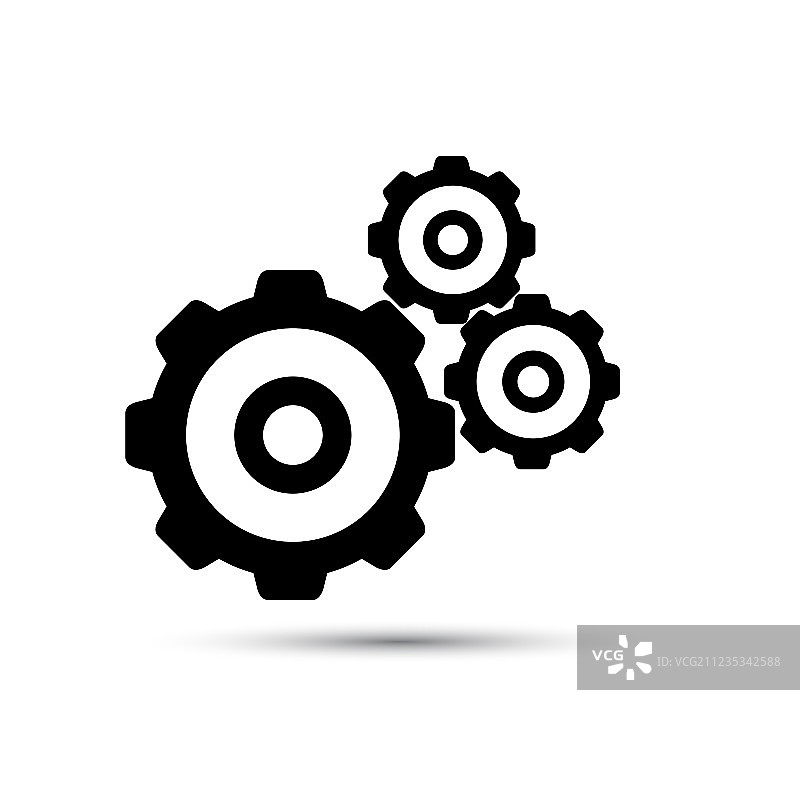 黑色齿轮机构图片素材