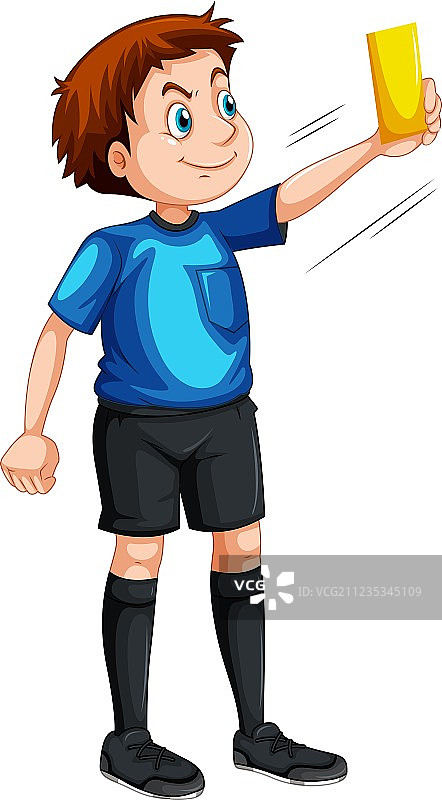 裁判出示黄牌图片素材