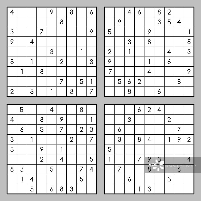 数独合集图片素材